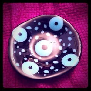 🍁 Small fused glass plate / bowl OOAK